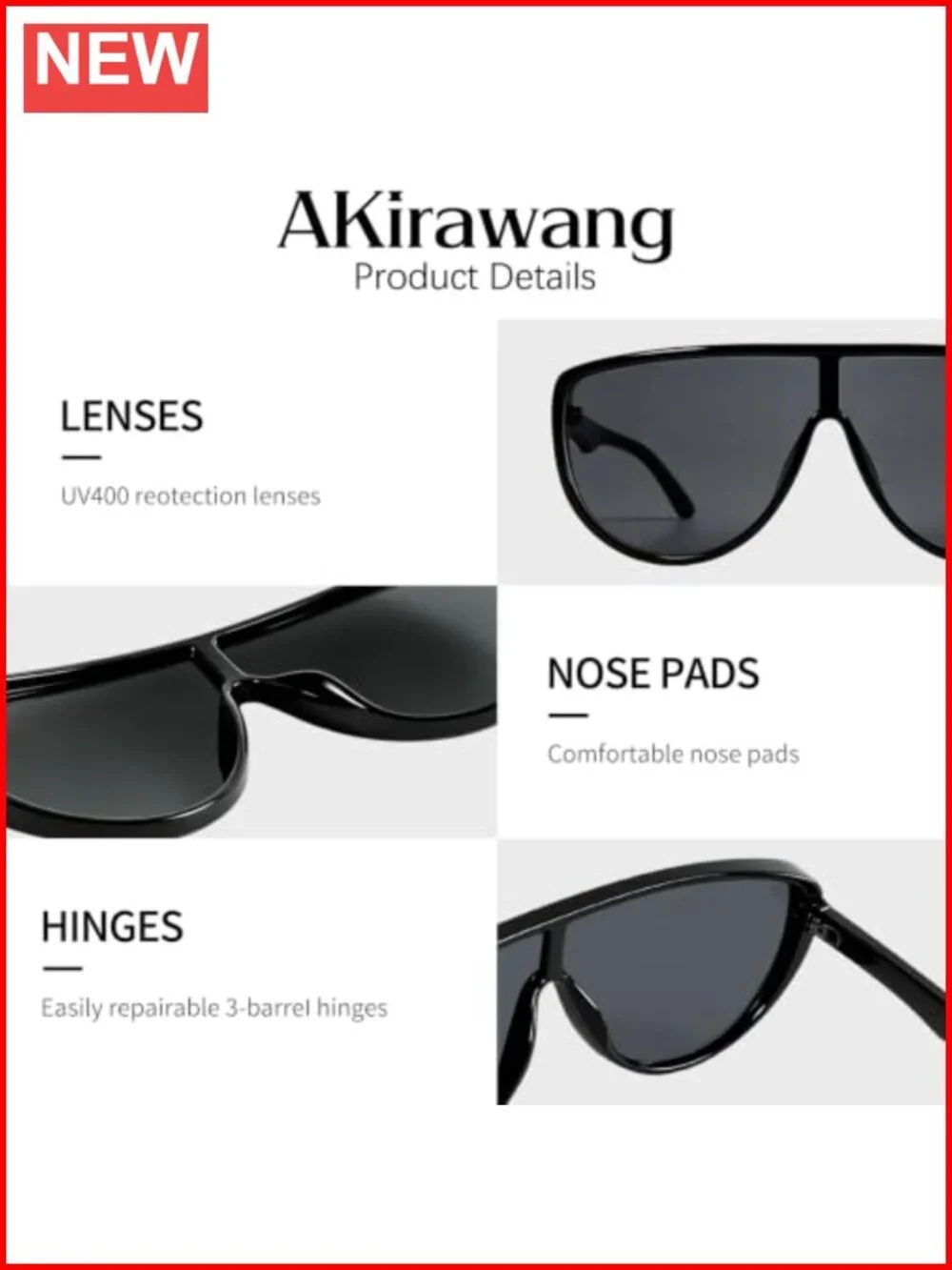Oversized Retro Aviator Sunglasses UV400 Women Men